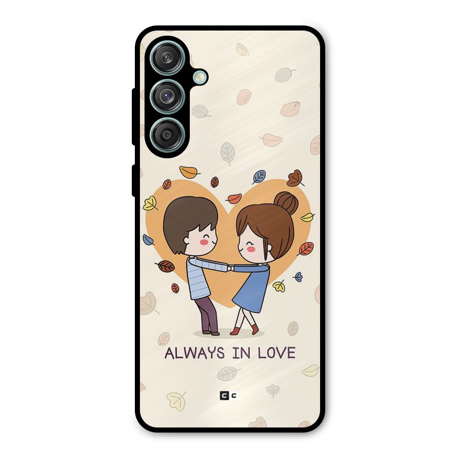 Always In Love Metal Back Case for Galaxy M55 5G