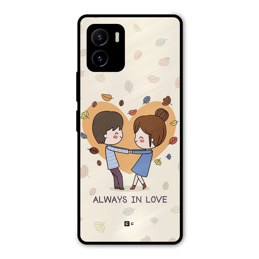 Always In Love Metal Back Case for Vivo Y15s