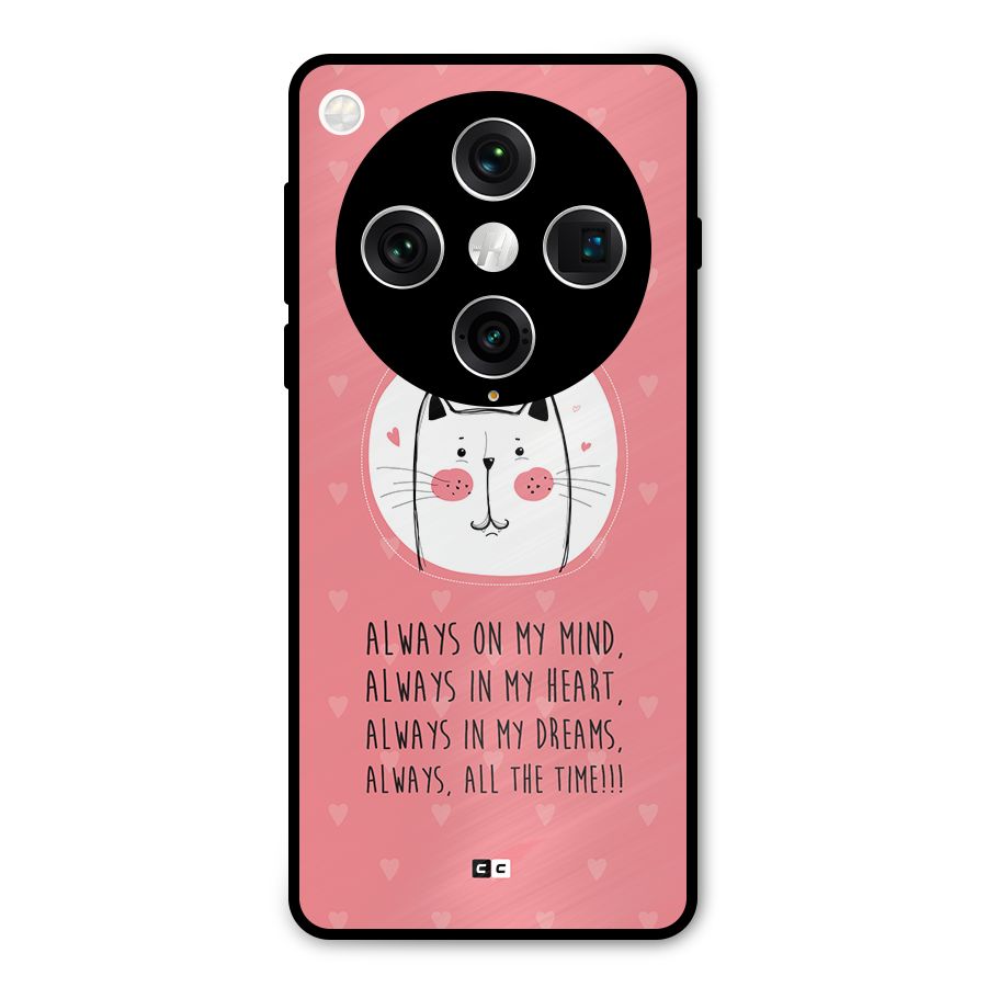 Always In Mind Metal Back Case for Oppo Find X8 Pro