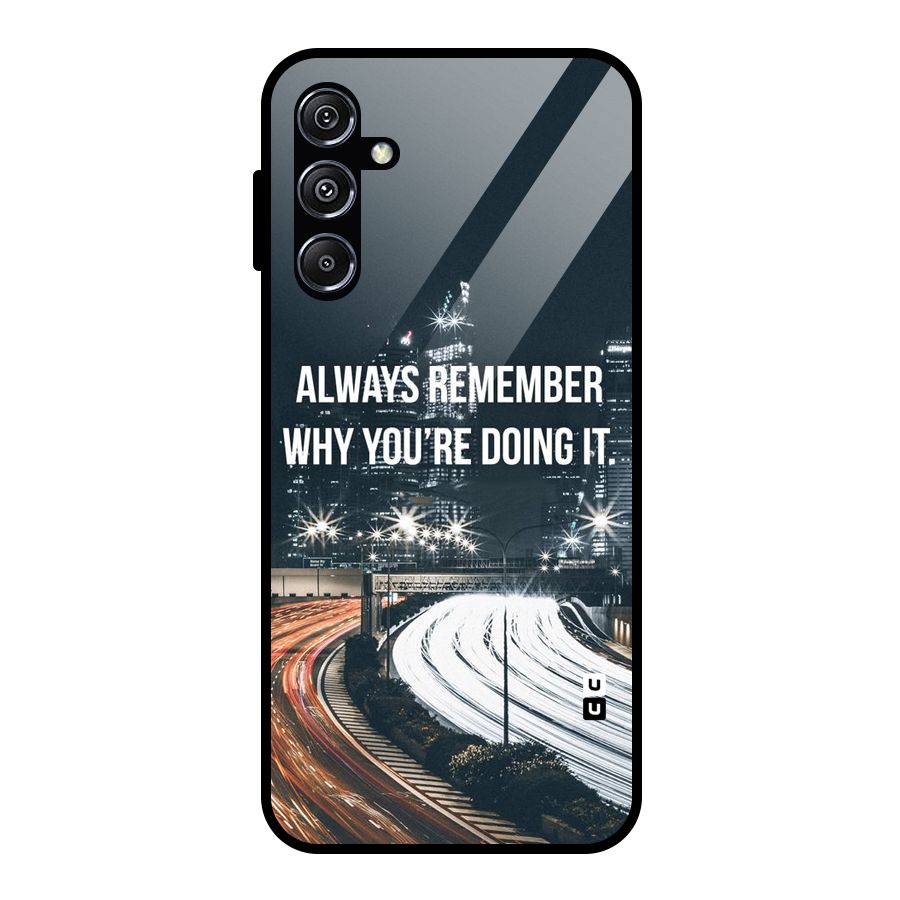 Always Remember Glass Back Case for Galaxy M34 5G