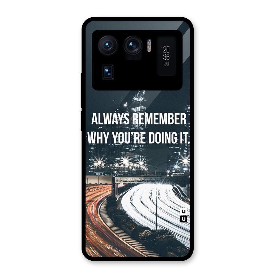 Always Remember Glass Back Case for Mi 11 Ultra