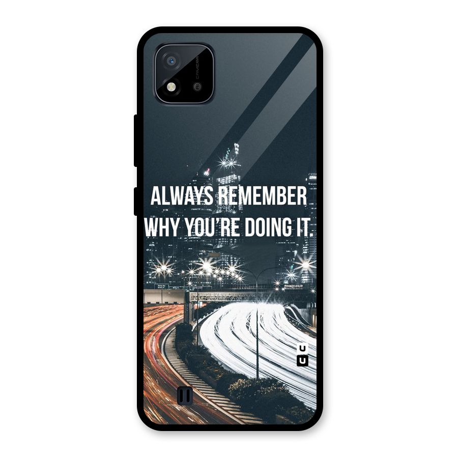 Always Remember Glass Back Case for Realme C11 2021
