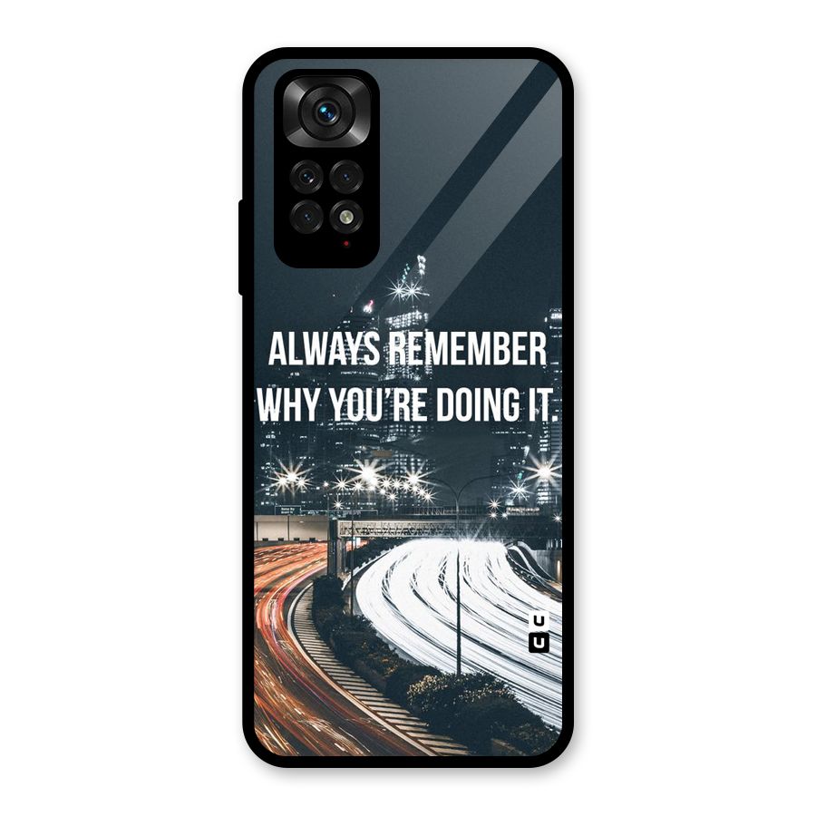 Always Remember Glass Back Case for Redmi Note 11S