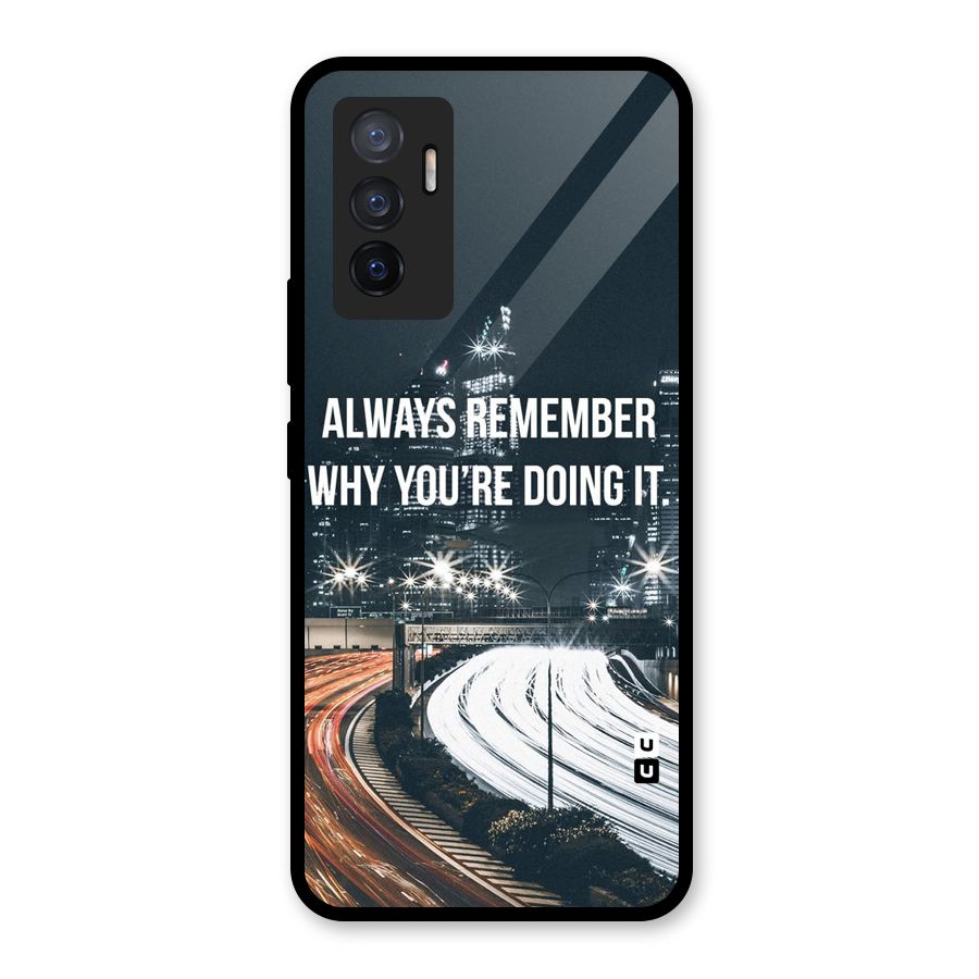 Always Remember Glass Back Case for Vivo V23e