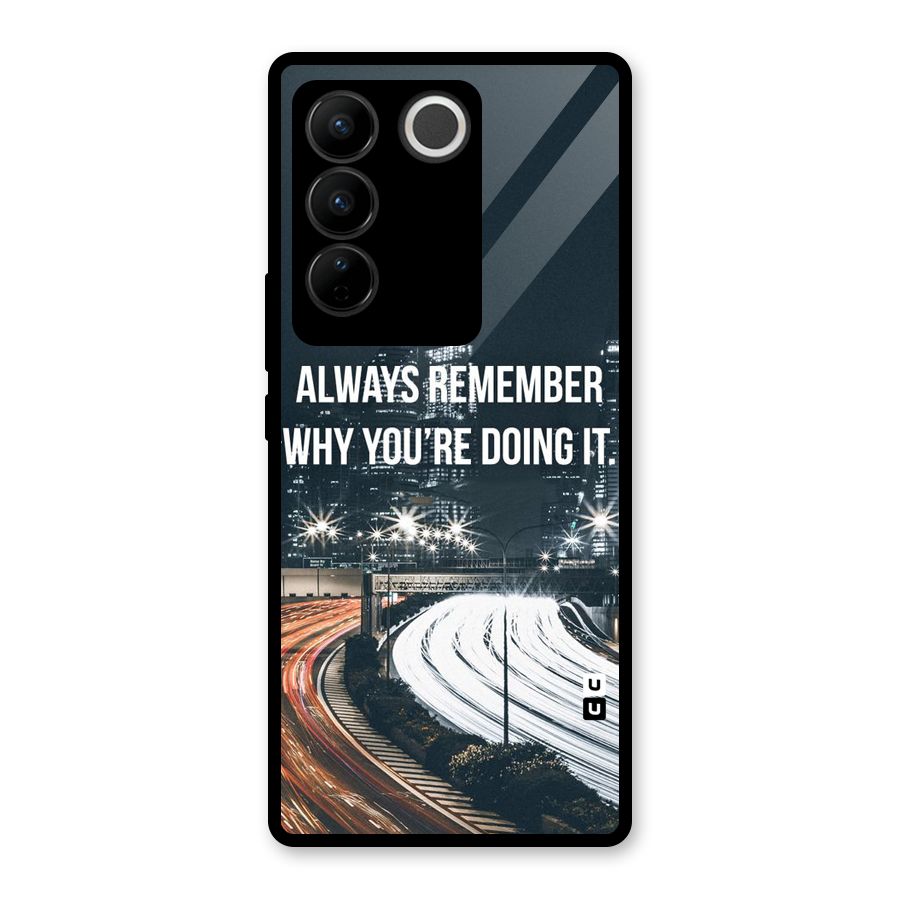 Always Remember Glass Back Case for Vivo V27