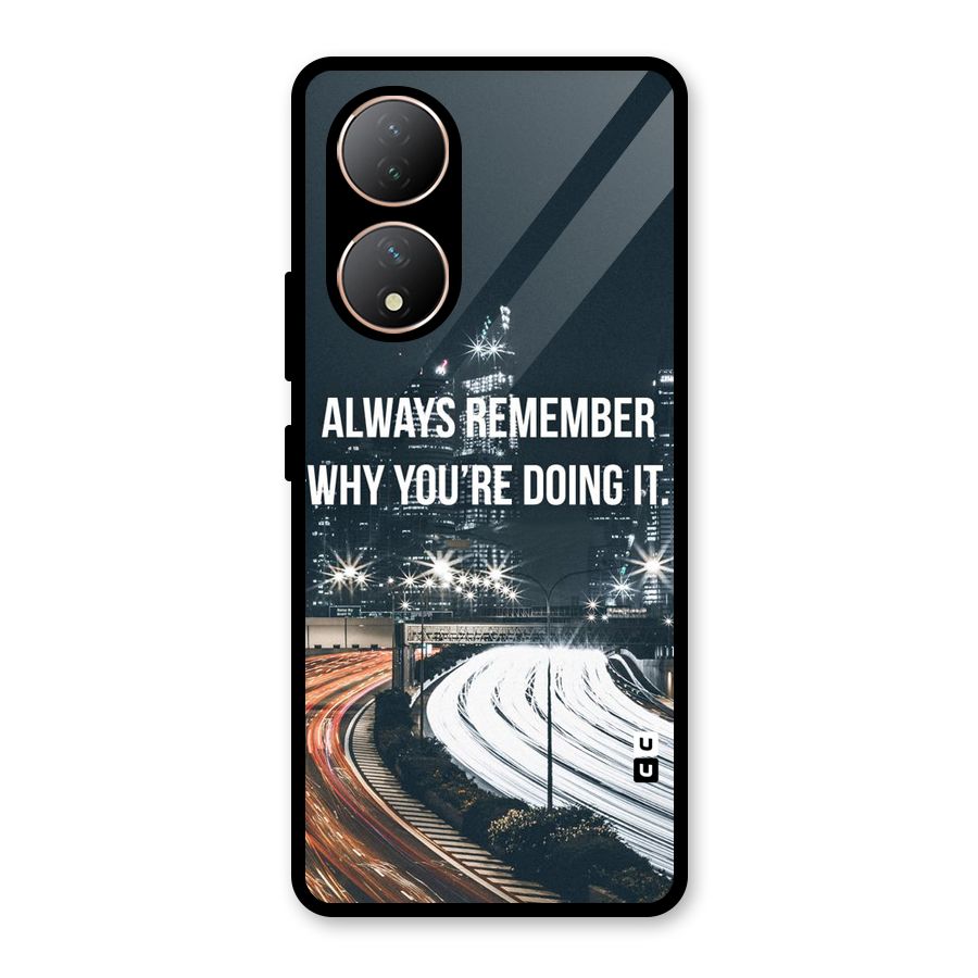Always Remember Glass Back Case for Vivo Y100A