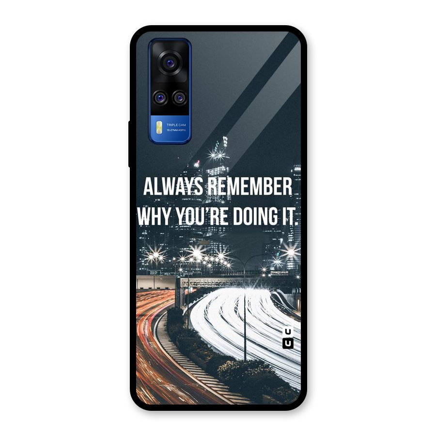 Always Remember Glass Back Case for Vivo Y31