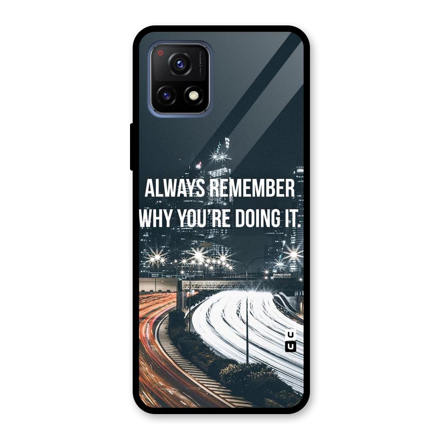 Always Remember Glass Back Case for Vivo Y72 5G