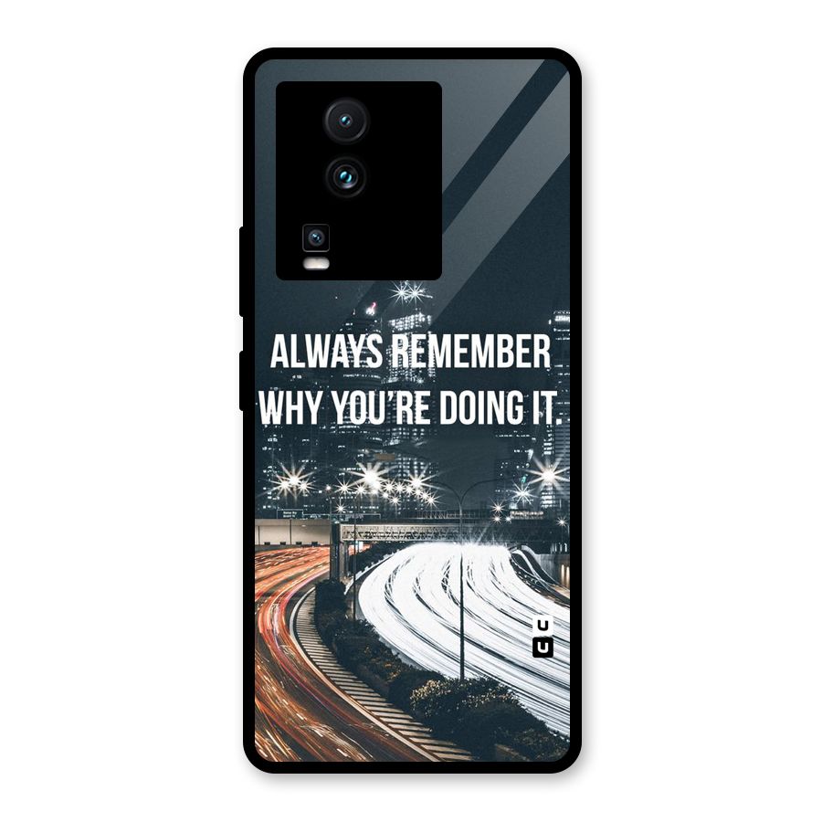 Always Remember Glass Back Case for Vivo iQOO Neo 7 Pro
