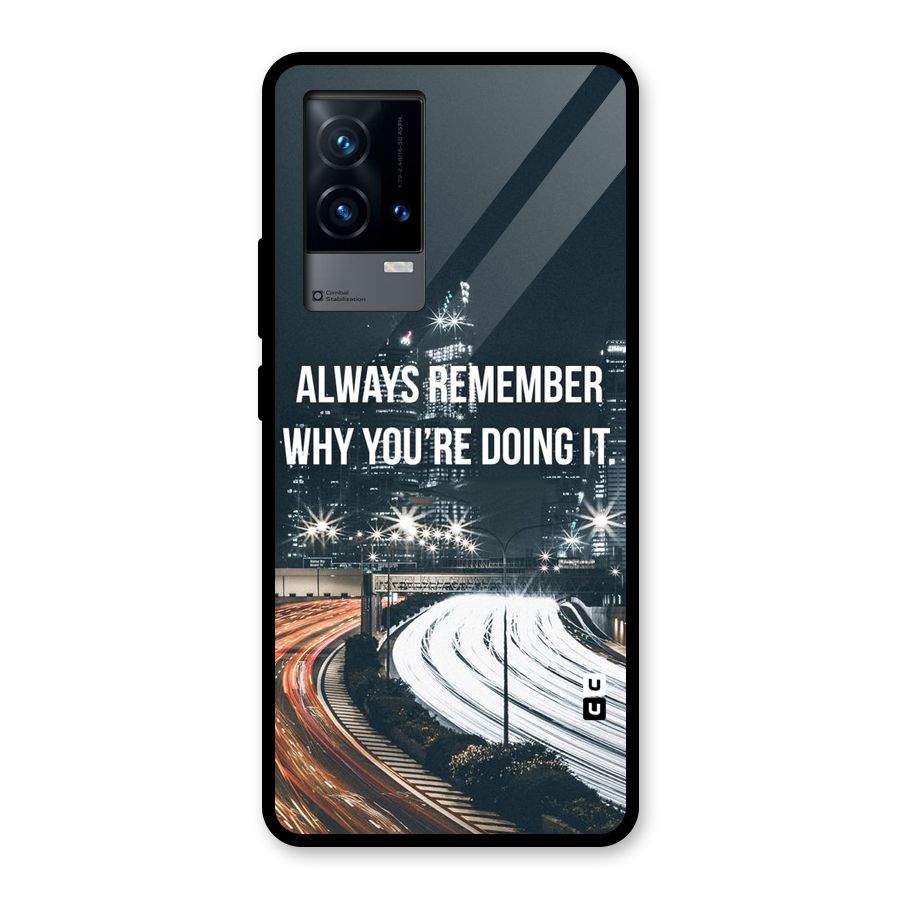 Always Remember Glass Back Case for iQOO 9 5G