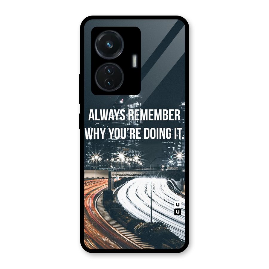 Always Remember Glass Back Case for iQOO Z6 44W