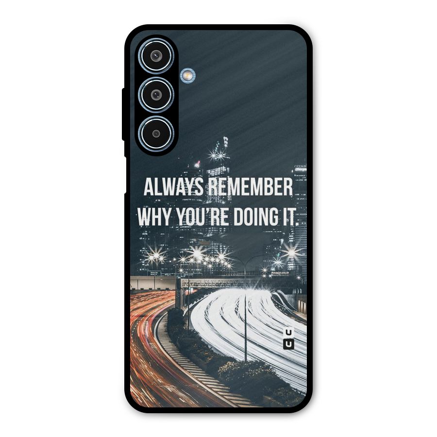 Always Remember Metal Back Case for Galaxy M35