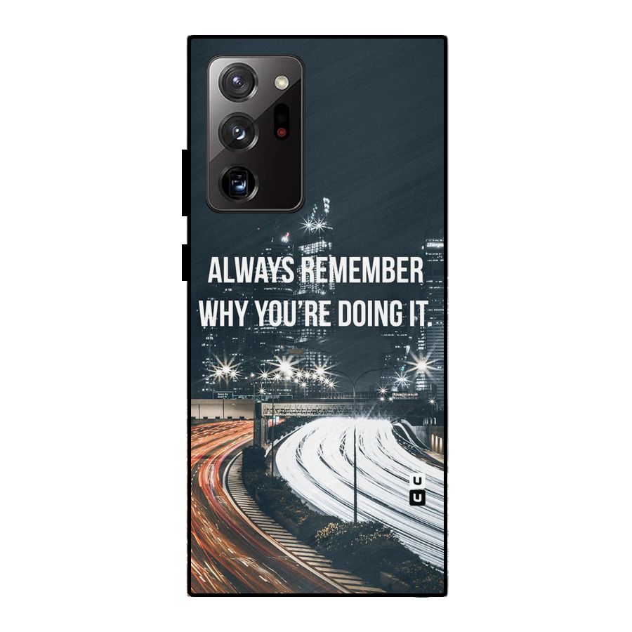 Always Remember Metal Back Case for Galaxy Note 20 Ultra