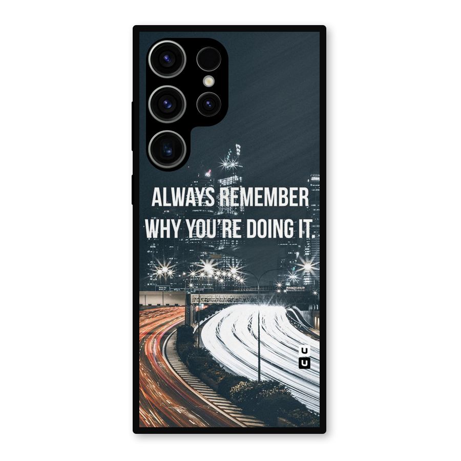Always Remember Metal Back Case for Galaxy S23 Ultra