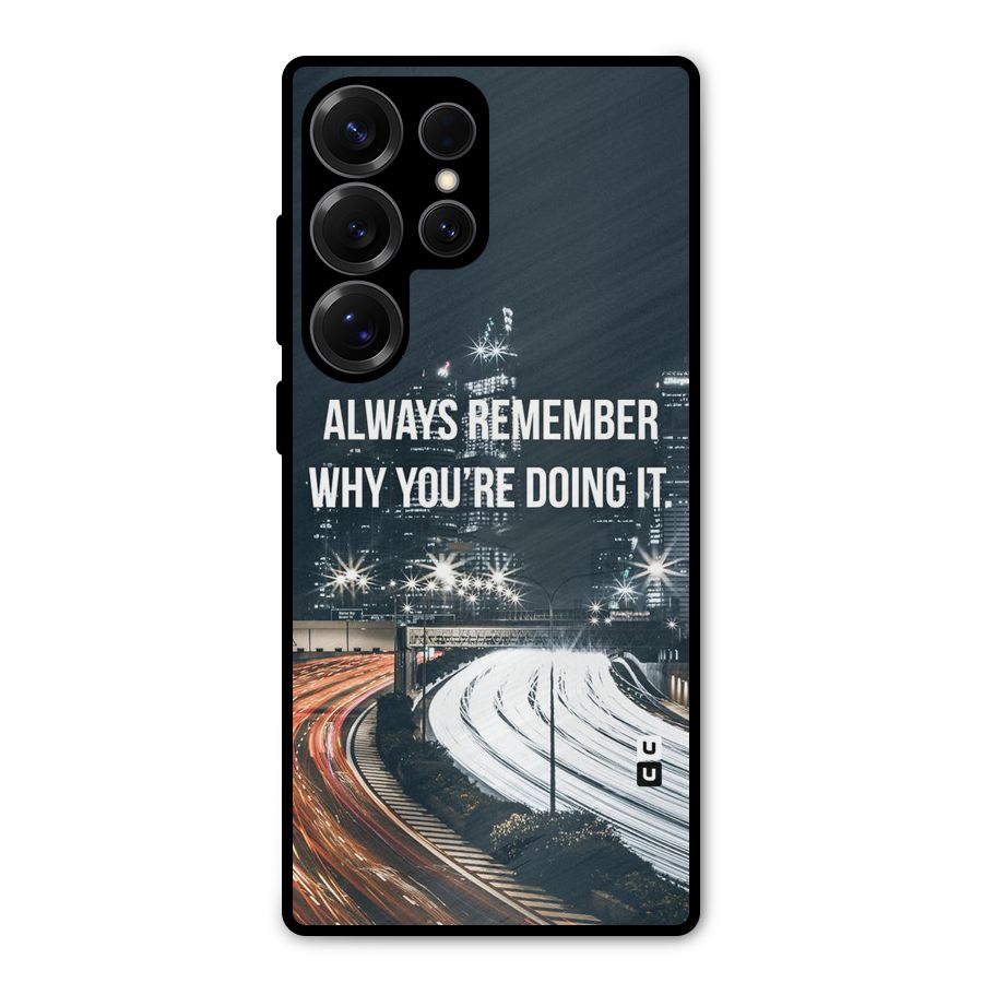 Always Remember Metal Back Case for Galaxy S25 Ultra