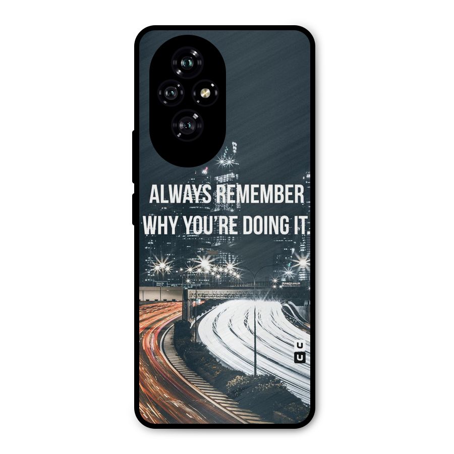Always Remember Metal Back Case for Honor 200