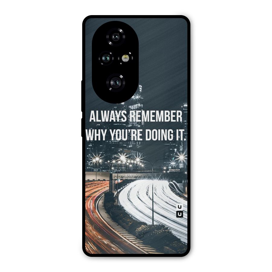Always Remember Metal Back Case for Honor 200 Pro