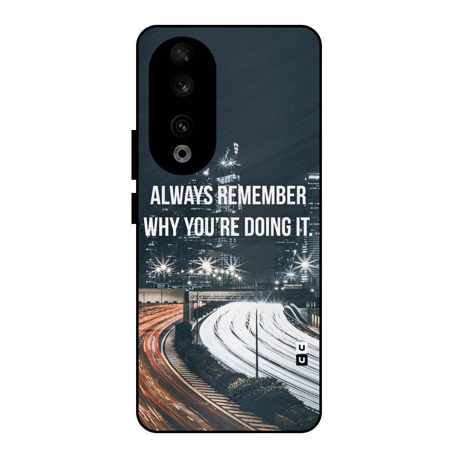Always Remember Metal Back Case for Honor 90
