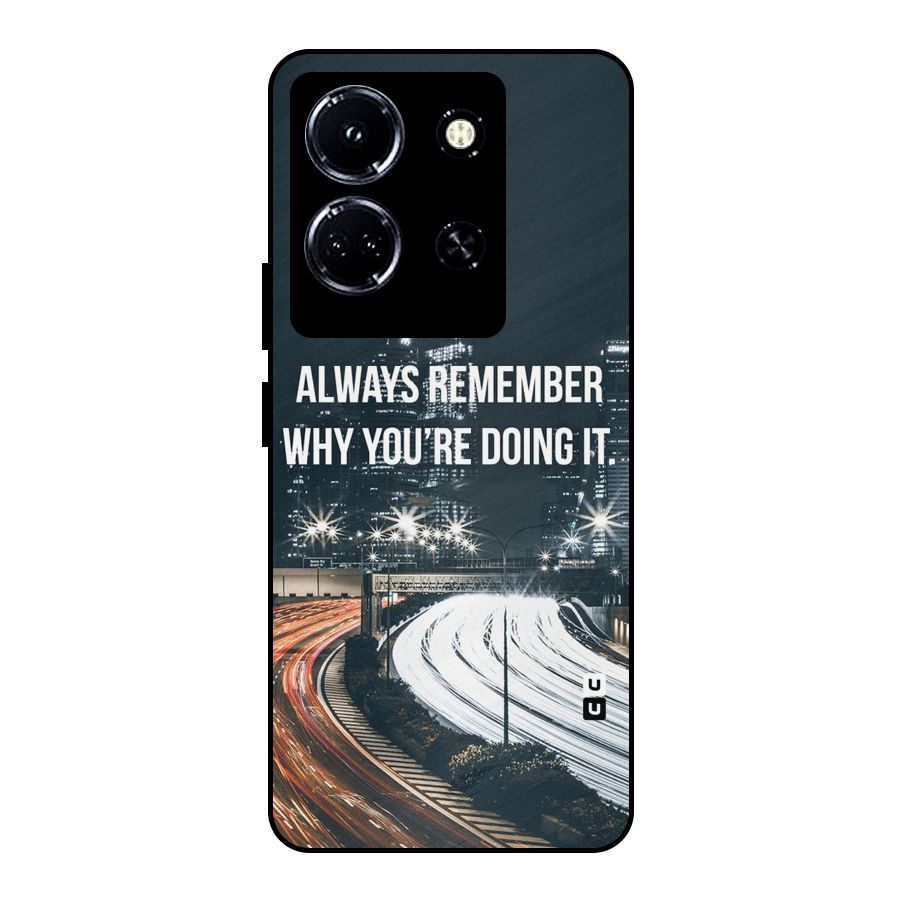 Always Remember Metal Back Case for Infinix Note 30 5G