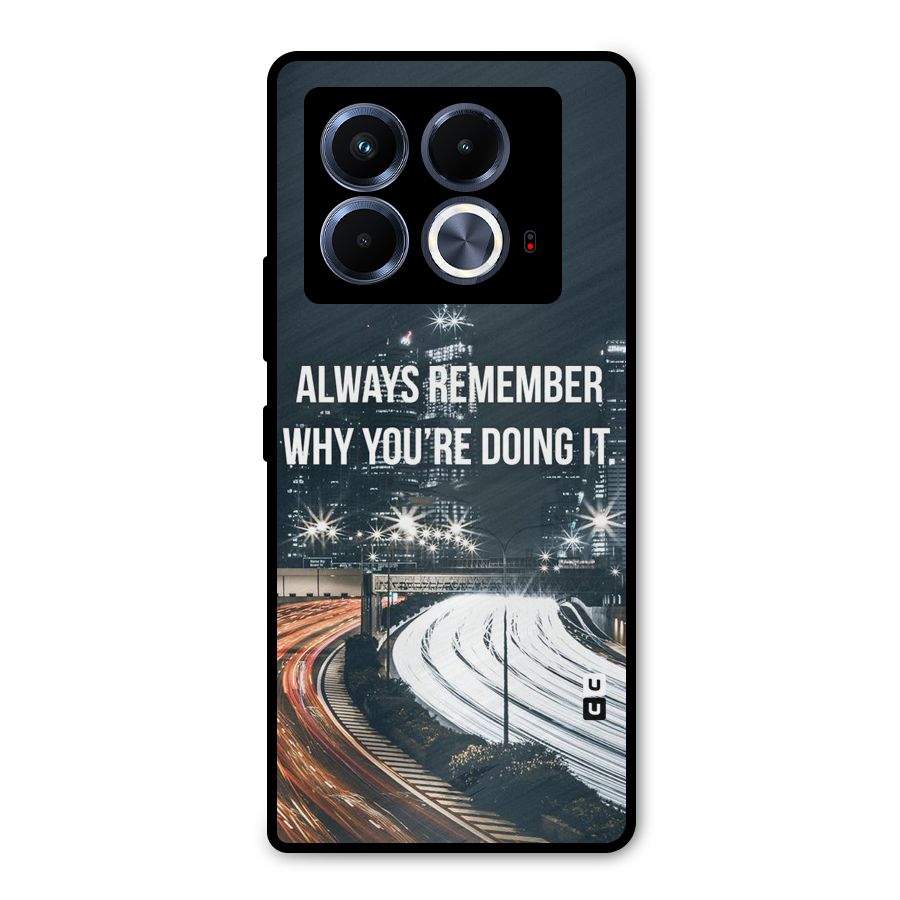 Always Remember Metal Back Case for Infinix Note 40 5G