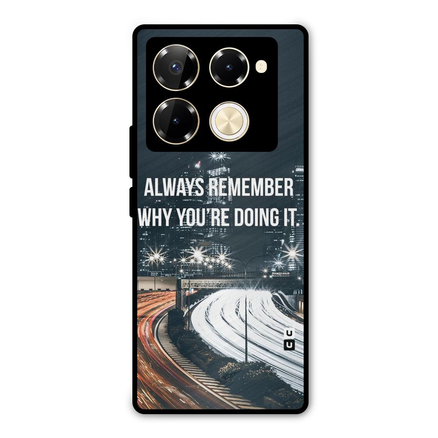 Always Remember Metal Back Case for Infinix Note 40 Pro