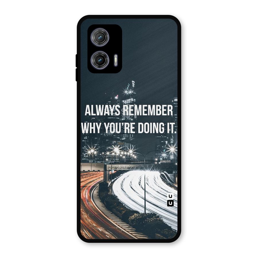 Always Remember Metal Back Case for Moto G73