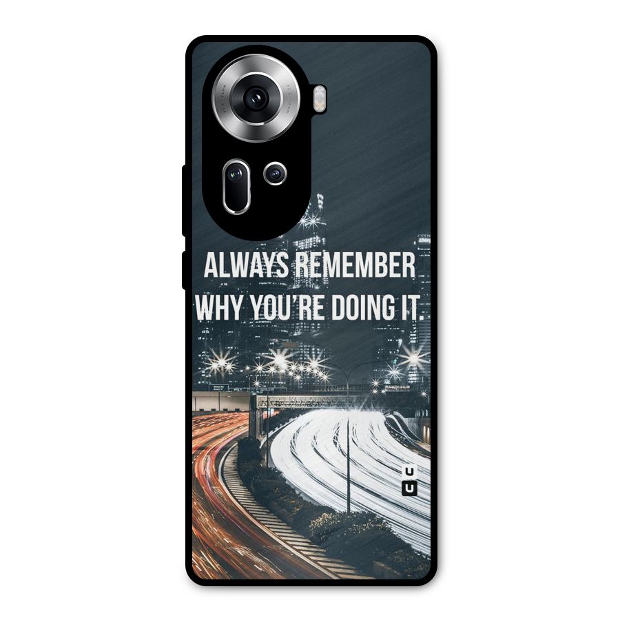 Always Remember Metal Back Case for Oppo Reno11 5G