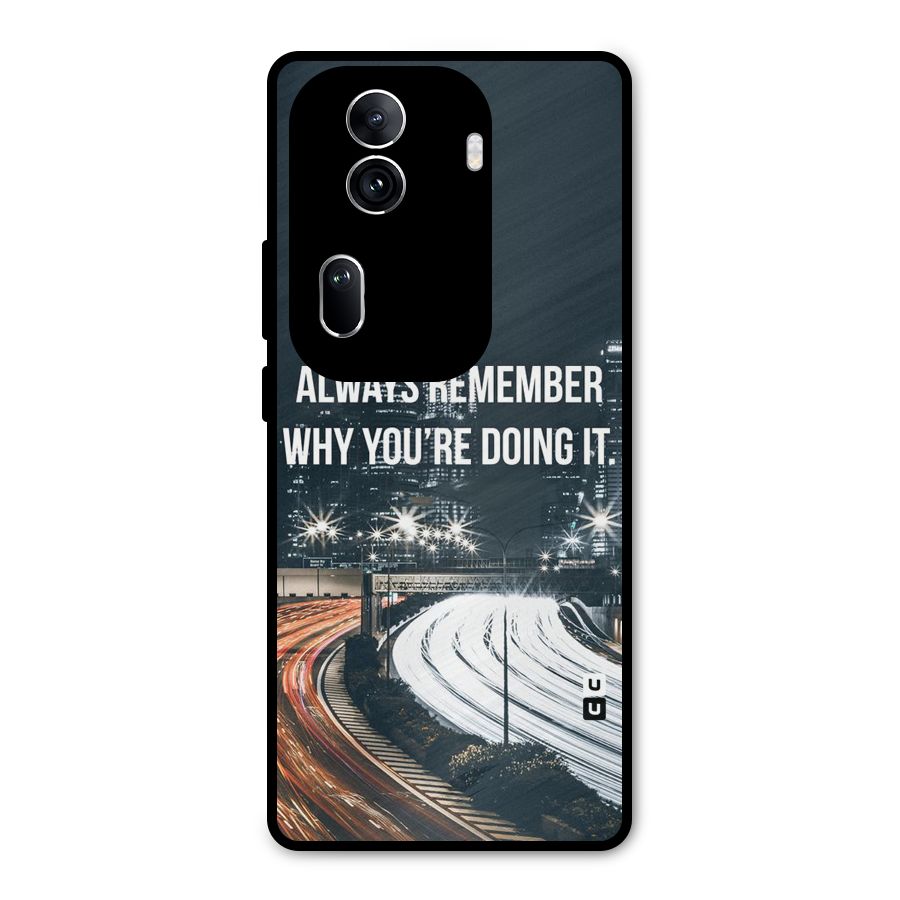 Always Remember Metal Back Case for Oppo Reno11 Pro 5G