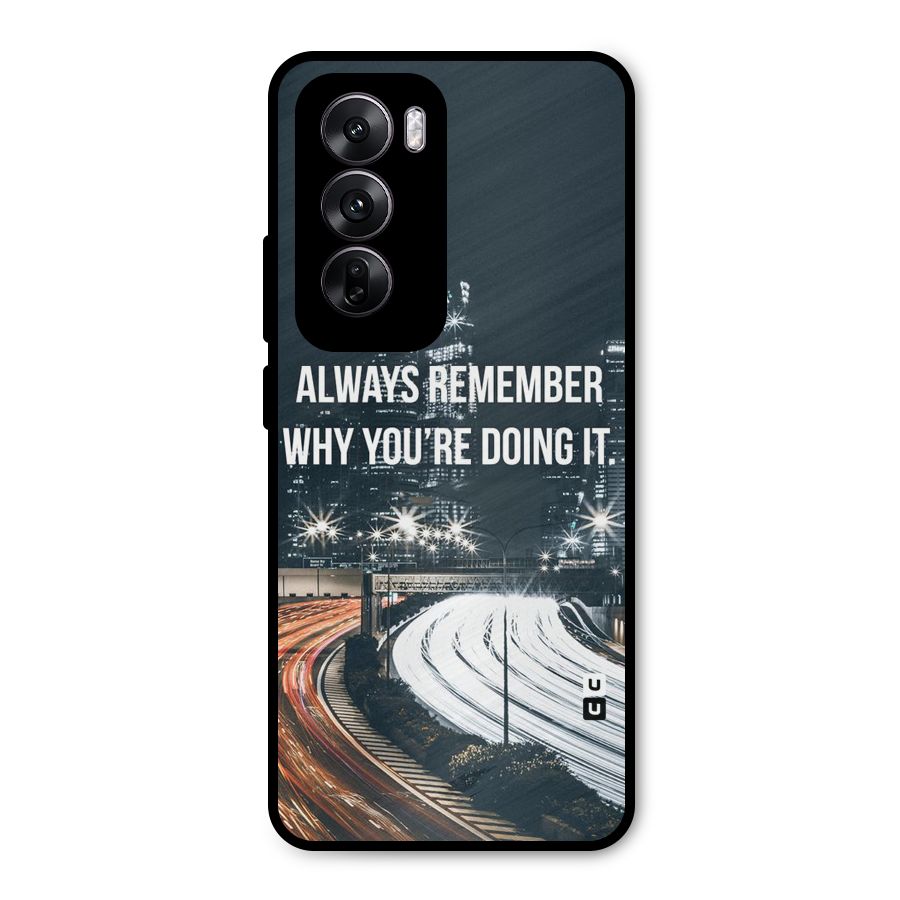 Always Remember Metal Back Case for Oppo Reno12