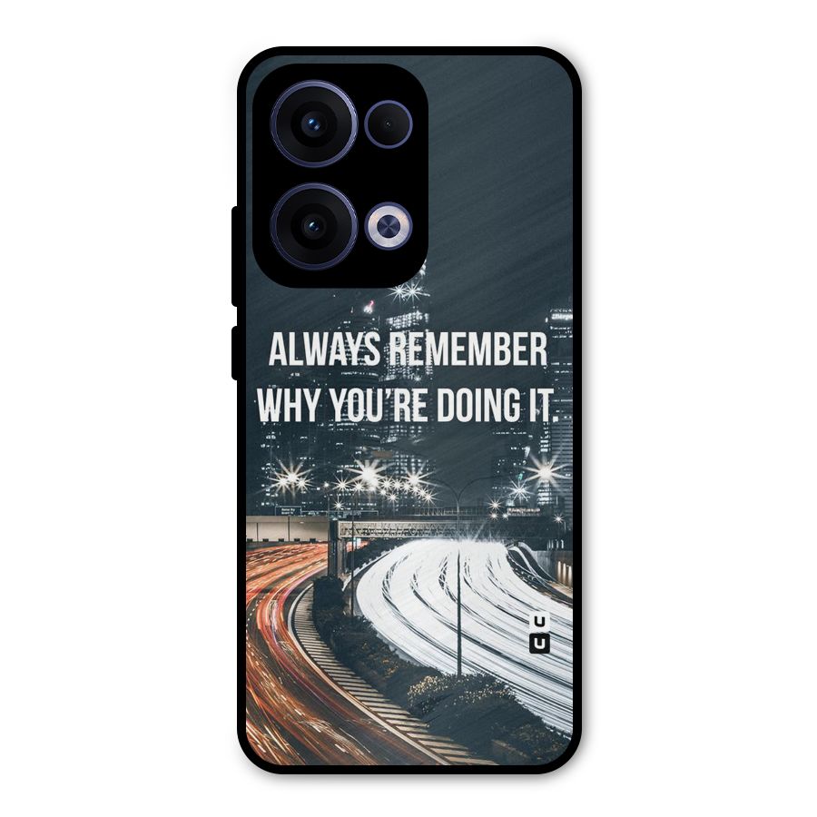 Always Remember Metal Back Case for Oppo Reno13