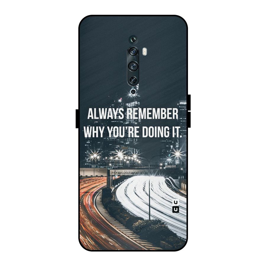 Always Remember Metal Back Case for Oppo Reno2 Z