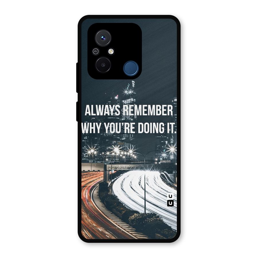 Always Remember Metal Back Case for Poco C55