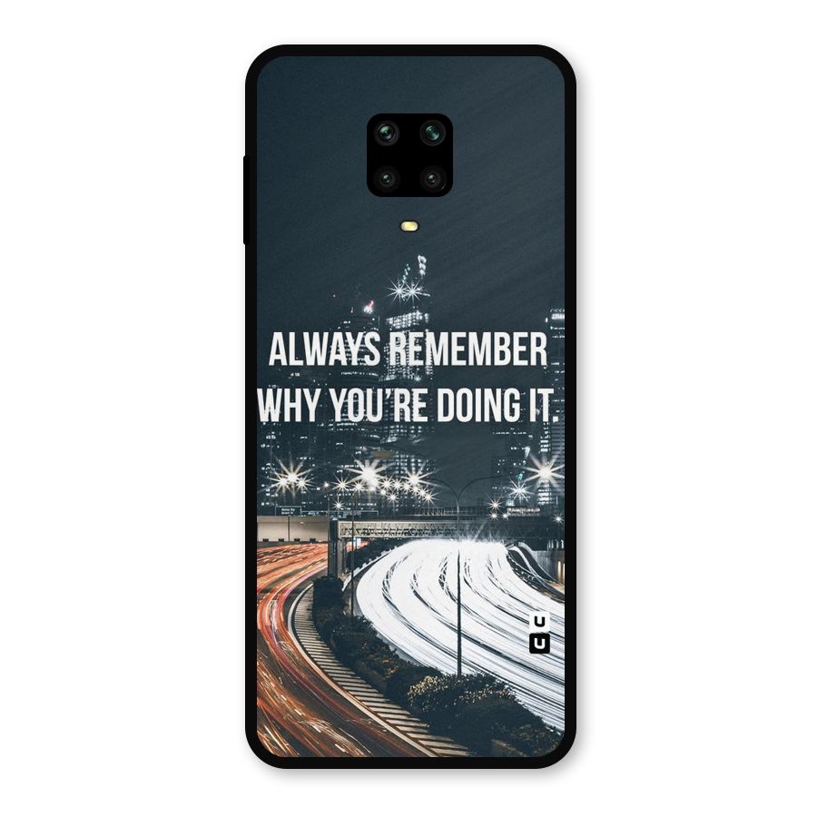 Always Remember Metal Back Case for Poco M2 Pro