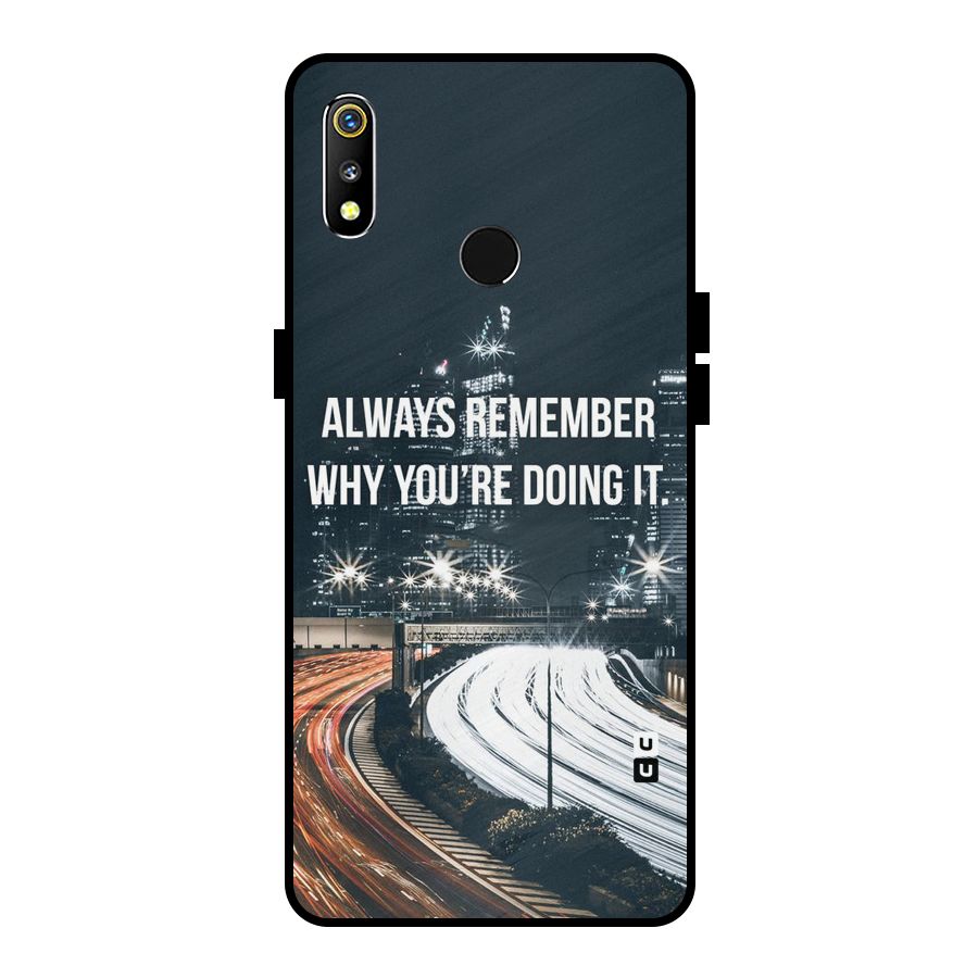 Always Remember Metal Back Case for Realme 3i