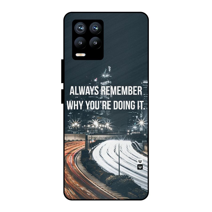 Always Remember Metal Back Case for Realme 8 Pro