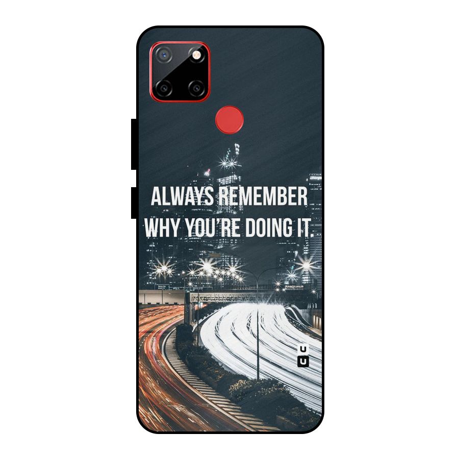 Always Remember Metal Back Case for Realme C12