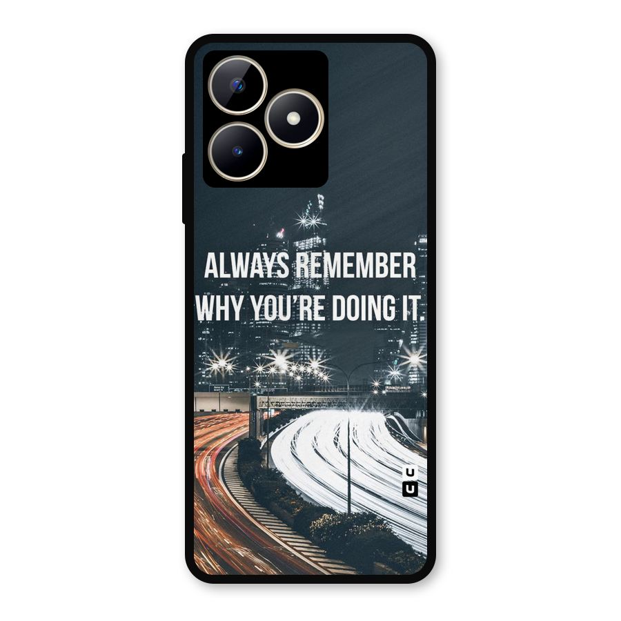 Always Remember Metal Back Case for Realme C53