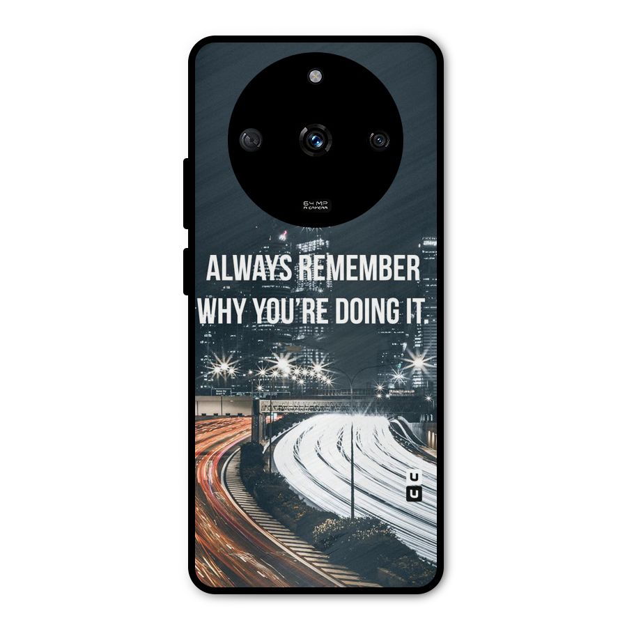 Always Remember Metal Back Case for Realme Narzo 60 5G