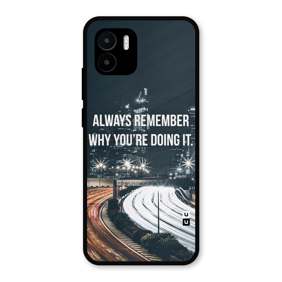 Always Remember Metal Back Case for Redmi A2