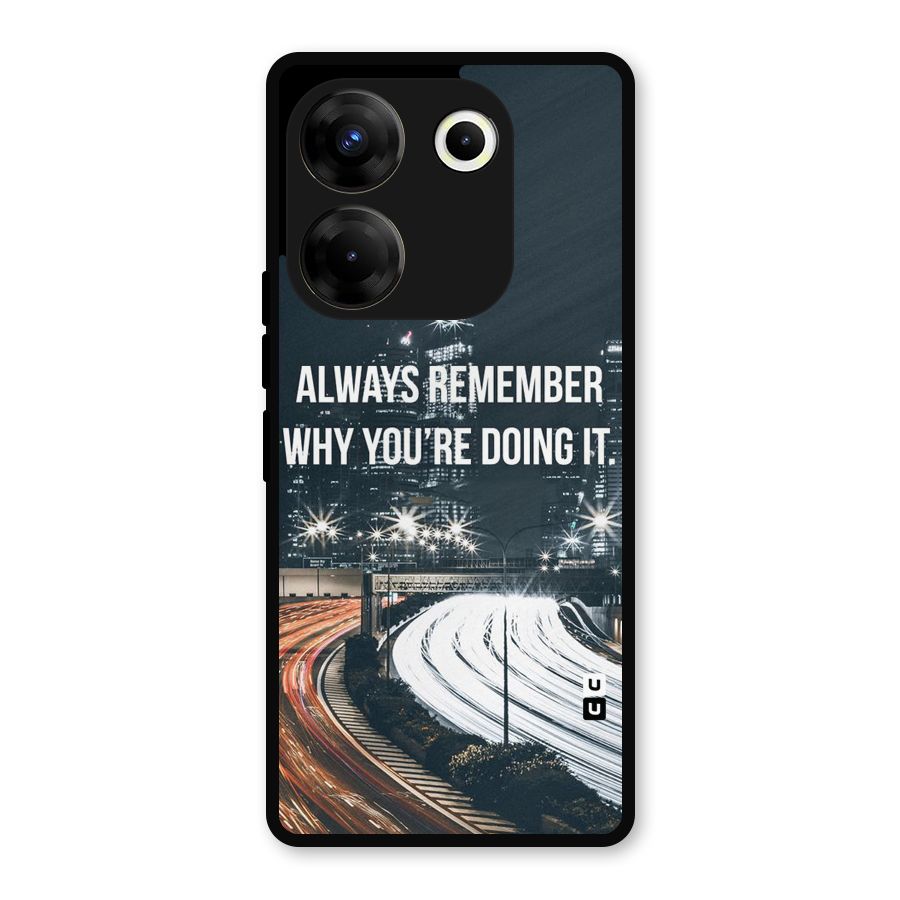 Always Remember Metal Back Case for Tecno Camon 20