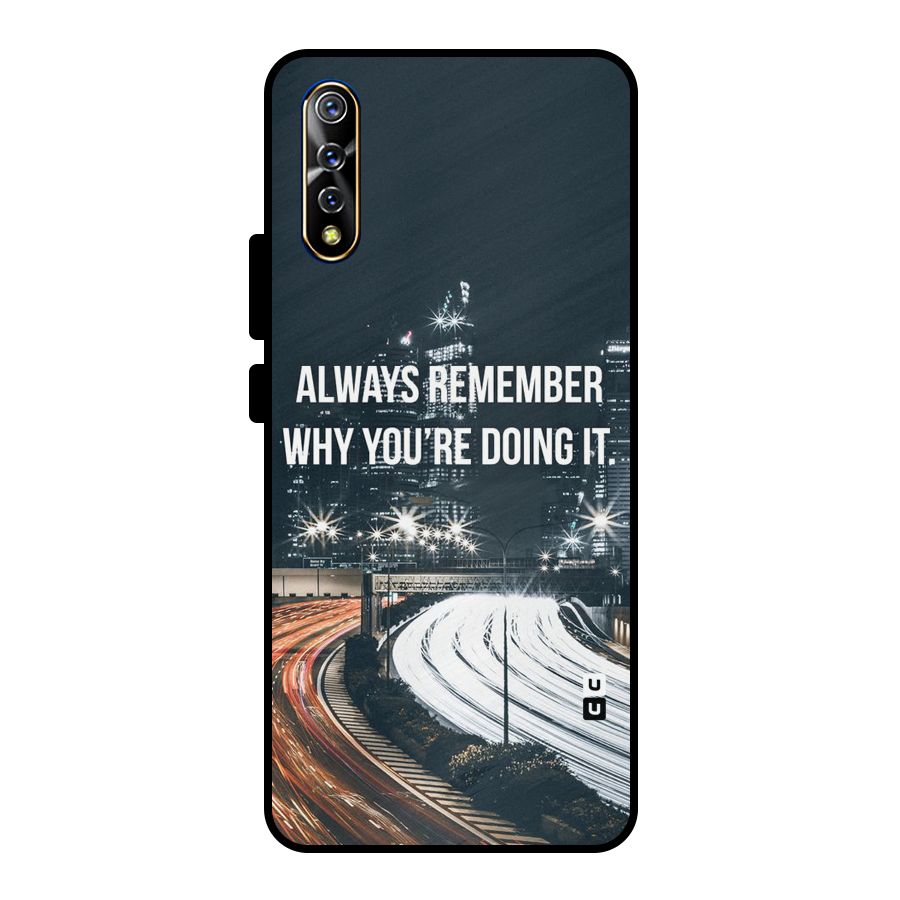 Always Remember Metal Back Case for Vivo S1