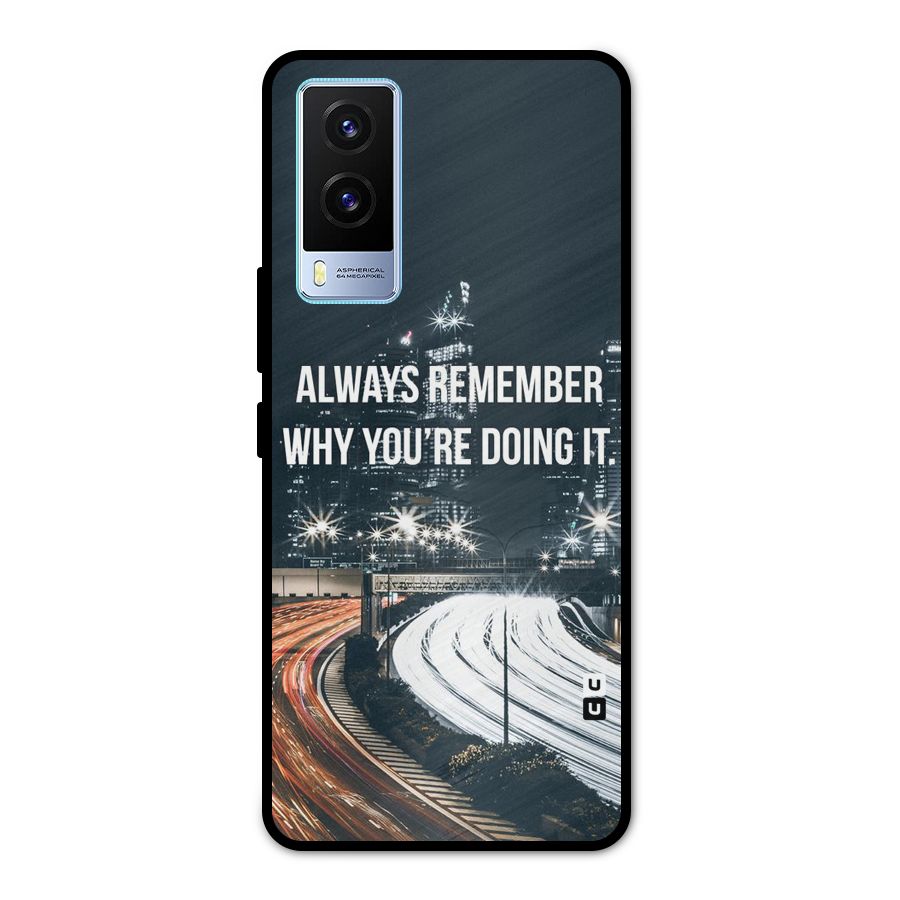 Always Remember Metal Back Case for Vivo V21e 5G