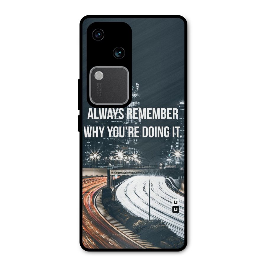 Always Remember Metal Back Case for Vivo V30 Pro