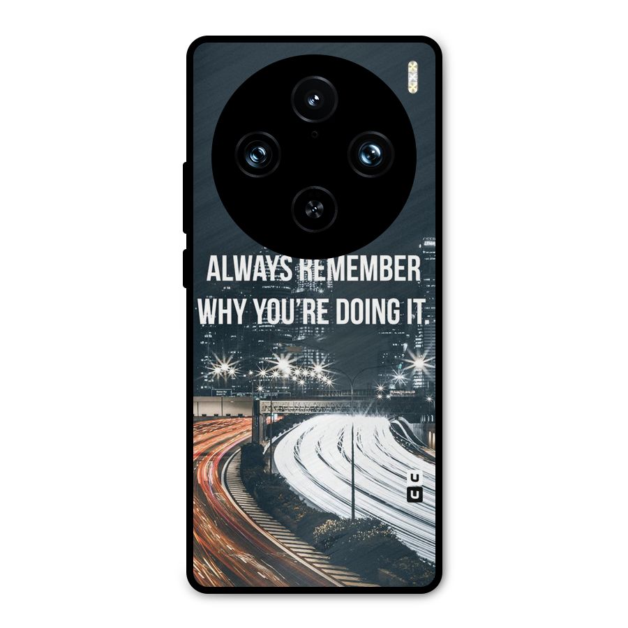 Always Remember Metal Back Case for Vivo X100 Pro