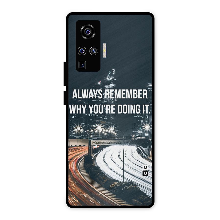 Always Remember Metal Back Case for Vivo X50 Pro