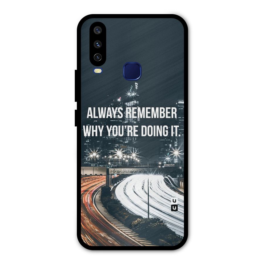 Always Remember Metal Back Case for Vivo Y15