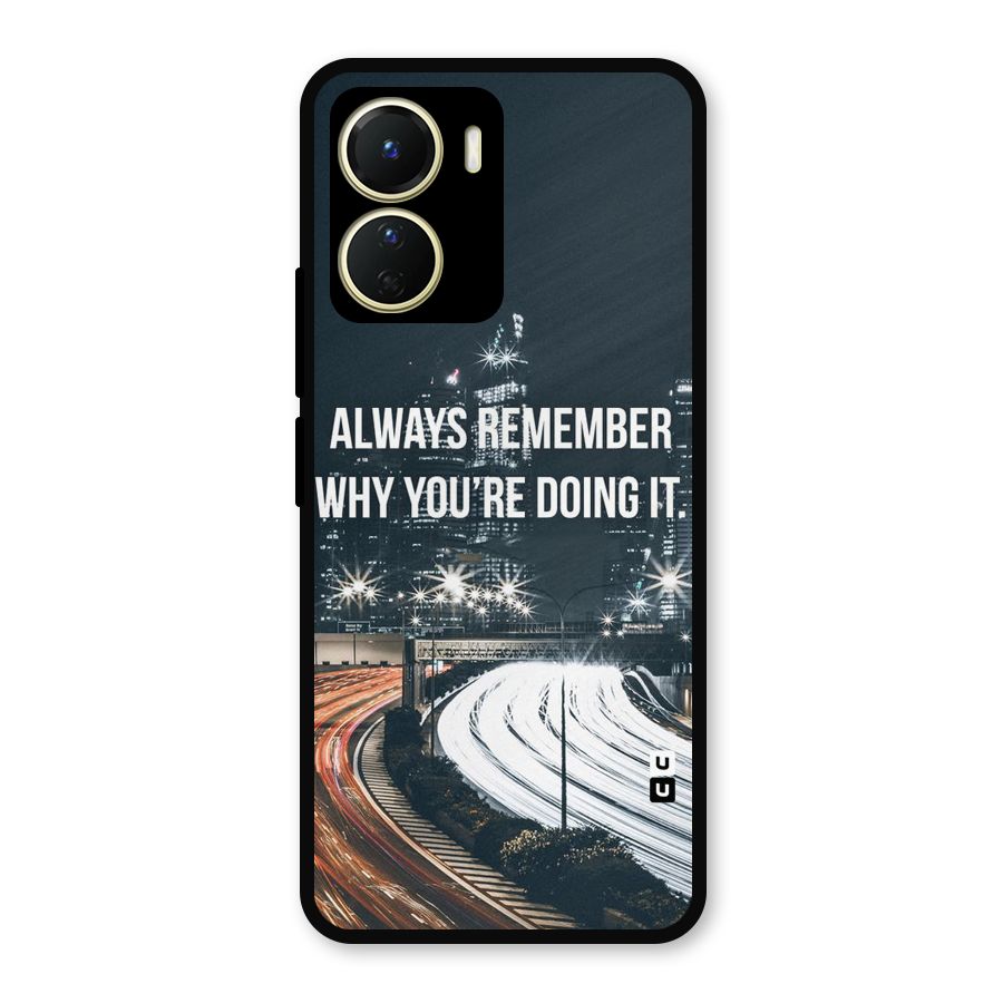 Always Remember Metal Back Case for Vivo Y16