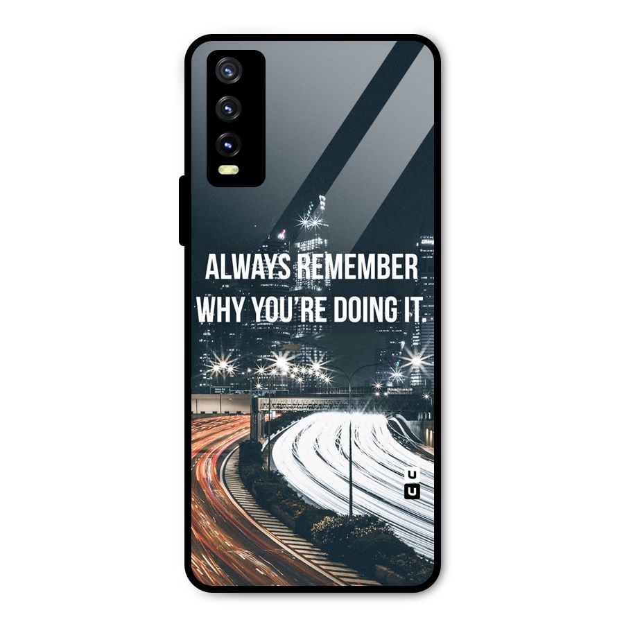 Always Remember Metal Back Case for Vivo Y20g