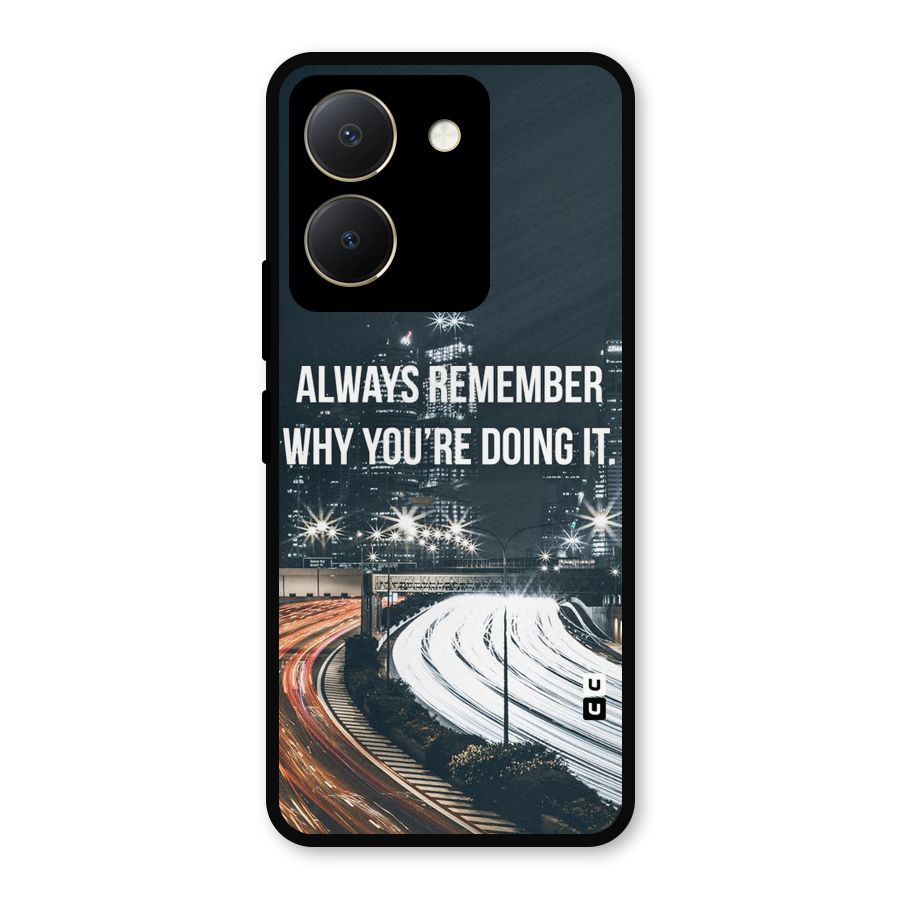 Always Remember Metal Back Case for Vivo Y36