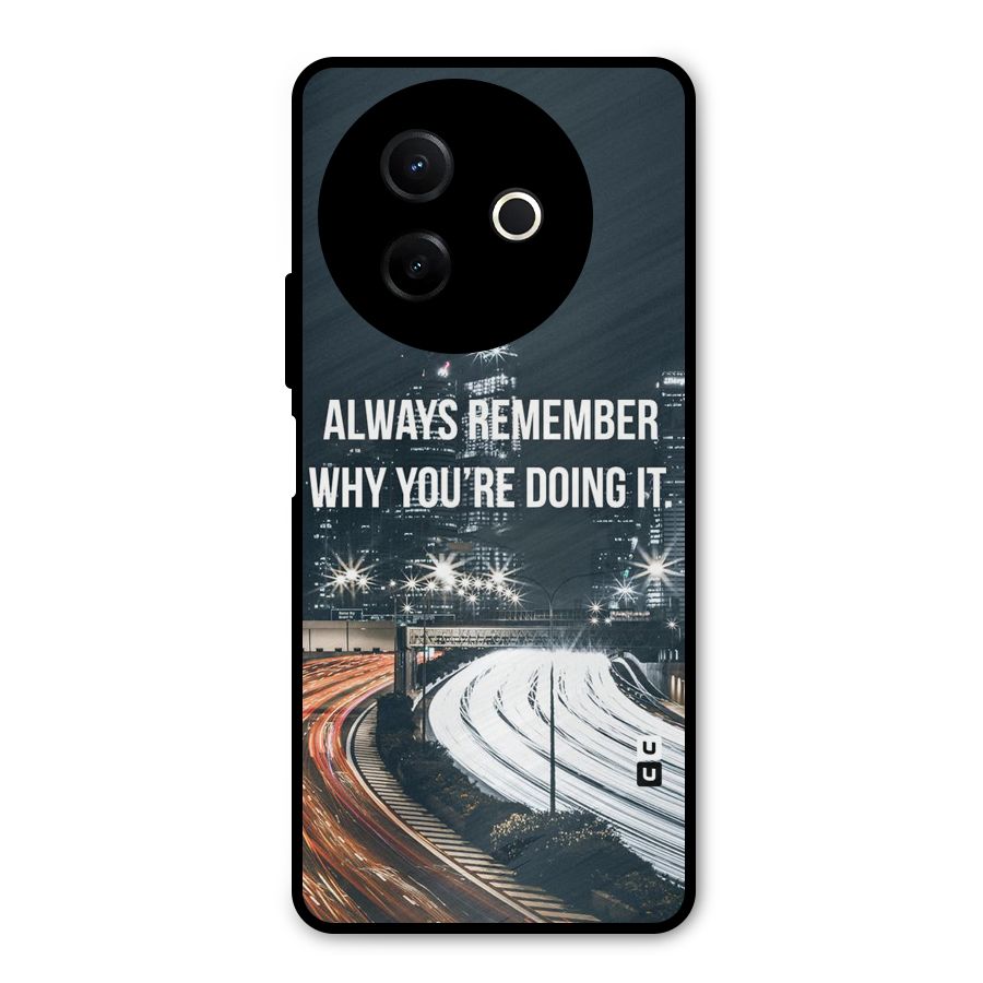 Always Remember Metal Back Case for Vivo Y39